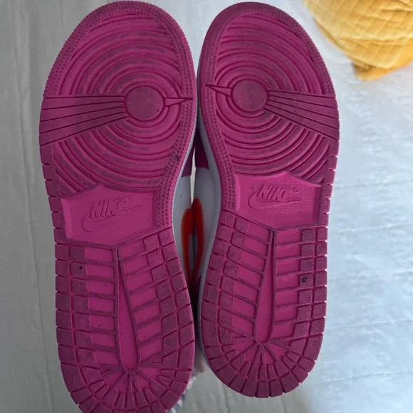 Nike Air Jordan 1 Mid Pinksicle Safety Orange Pink DX3240-681 size us 6.5 - Picture 9 of 9